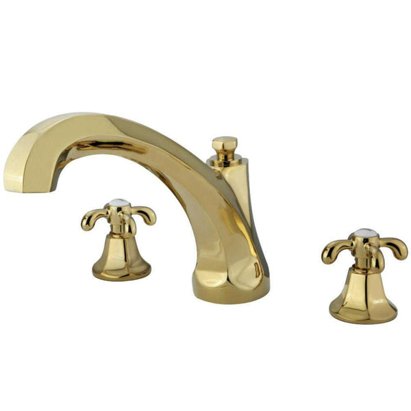 Kingston Brass KS4322TX Roman Tub Filler, Polished Brass