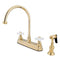 Kingston Brass KB3752PXBS Centerset Kitchen Faucet Brass