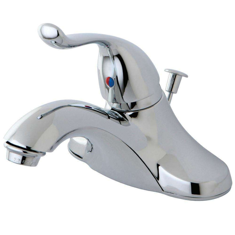 Kingston Brass KB5541YL Sg-Hnd 4 in. Centerset Bath Faucet