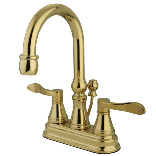 Kingston Brass KS2612DFL 4 in. Centerset Bath Faucet Brass