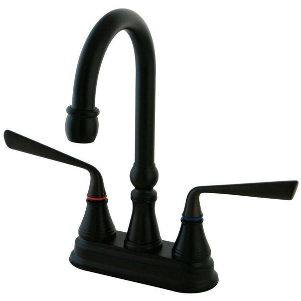 Kingston Brass KS2495ZL Silver Sage Bar Faucet Bronze