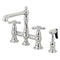 Kingston KS7271AXBS English Country 8" Bridge Kitchen Faucet