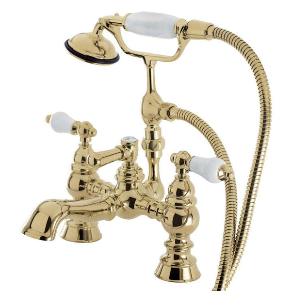 Kingston Brass CC1156T2 Vintage 7" Deck Mount Tub Filler