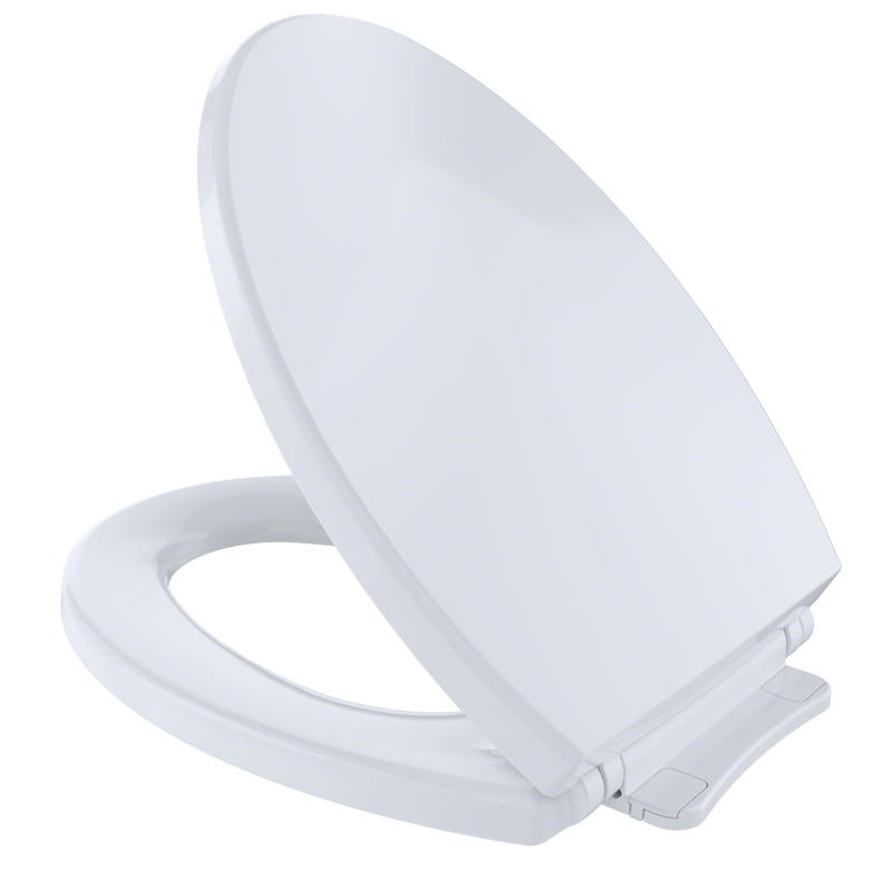 TOTO SoftClose Non Slamming, Elongated Toilet Seat and Lid, Cotton White SS114