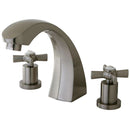 Kingston Brass KS4368ZX Roman Tub Filler, Brushed Nickel