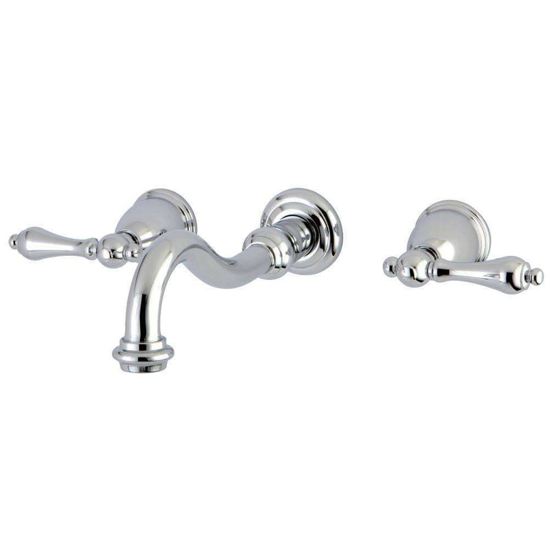 Kingston KS3121AL Vintage 2-Hnd Wall Mount Bath Faucet