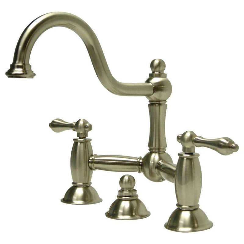 Kingston Brass KS3918AL Restoration Bathroom Bridge Faucet