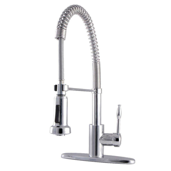 Kingston Brass GSY8881NKL Sg-Hnd Pull-Down Kitchen Faucet