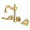 Kingston KS1222AL 8" Center Wall Mount Bath Faucet