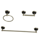 Kingston Brass BAK911248BN Onyx 4-Piece Bathroom Accs Set