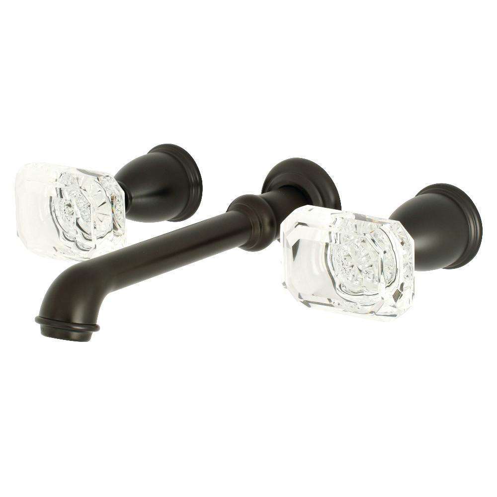 Kingston KS7125WQL Krystal Onyx Two-Hnd Wall Mount Bath F