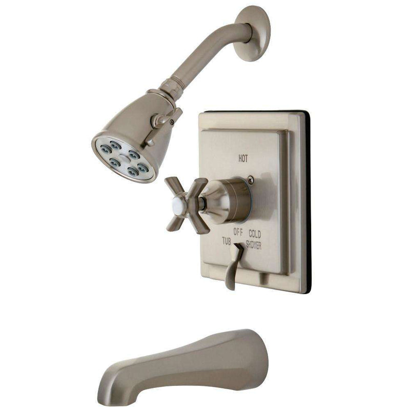 Kingston Brass VB86580ZX Tub/Shower Faucet, Brushed Nickel