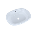 TOTO Maris 20-5/16" x 15-9/16" Oval Undermount Bathroom Sink with CeFiONtect, Cotton White LT481G