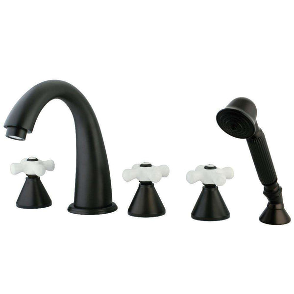 Kingston Brass KS23655PX Roman Tub Filler With Hand