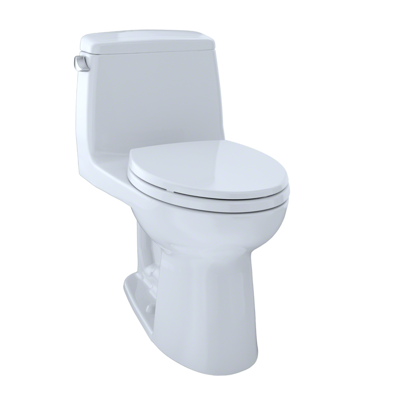 TOTO UltraMax One-Piece Elongated 1.6 GPF ADA Compliant Toilet, Cotton White MS854114SL