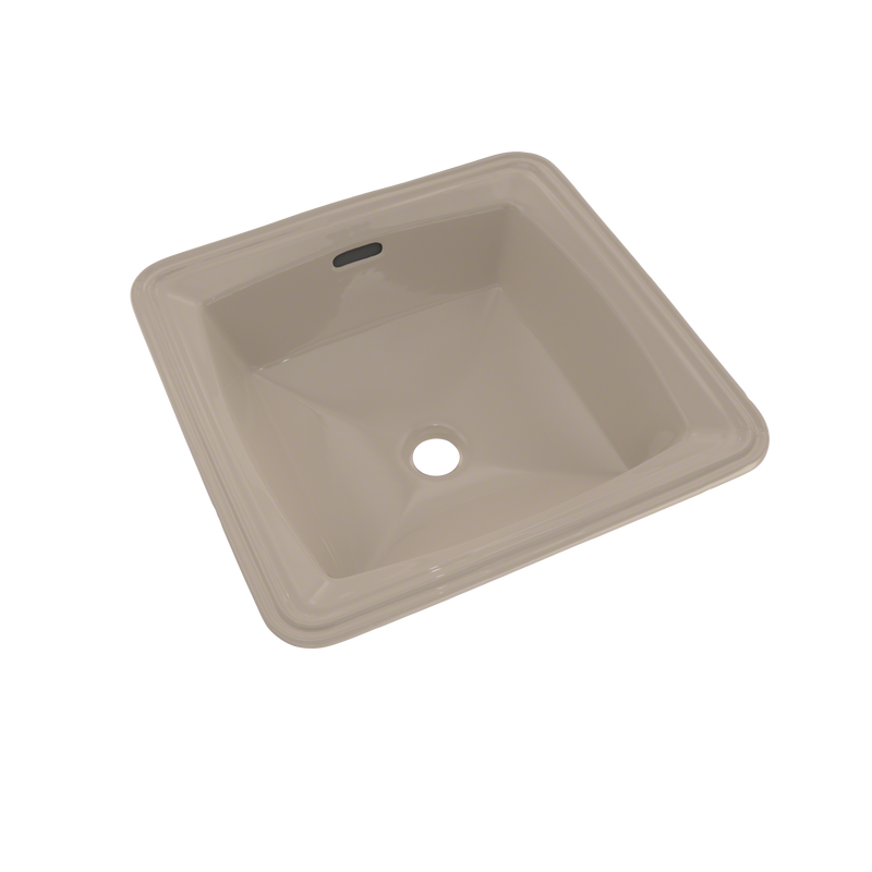 TOTO Connelly Square Undermount Bathroom Sink with CeFiONtect, Bone LT491G