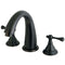 Kingston Brass KS5365BL Roman Tub Filler, Oil Rubbed Bronze