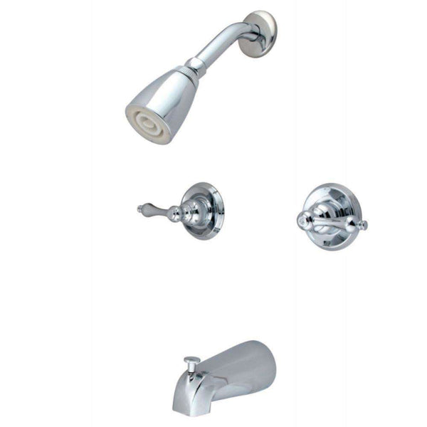 Kingston Brass KB241AL Magellan Twin Handle Tub & Shower