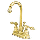 Kingston Brass KB3612AL 4 in. Centerset Bath Faucet Brass