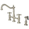 Kingston KS1278AXBS Heritage 8 in. Bridge Kitchen Faucet W/