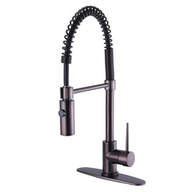 Kingston Brass LS8775NYL Pull-Down Kitchen Faucet Bronze