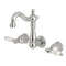 Kingston KS1221PL 8-Inch Center Wall Mount Bath Faucet