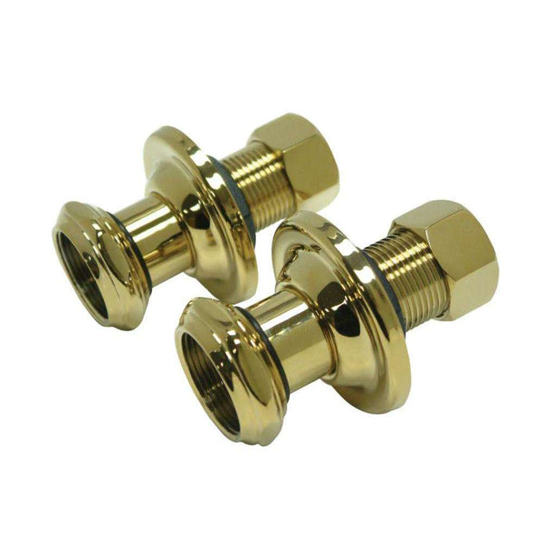 Kingston Brass CCU4102 Wall Union Extension, Polished Brass