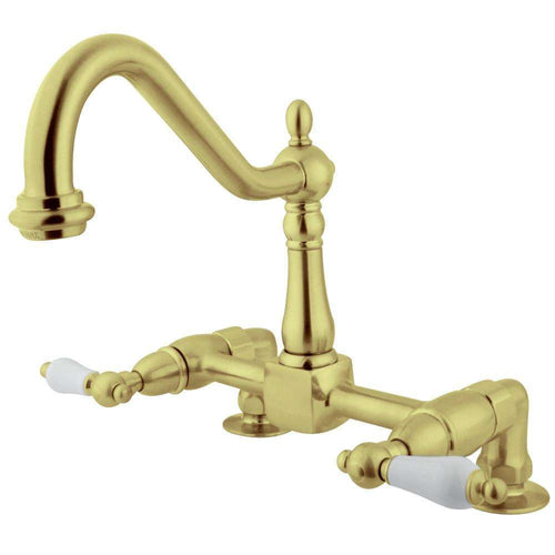 Kingston Brass KS1142PL Centerset Kitchen Faucet Brass