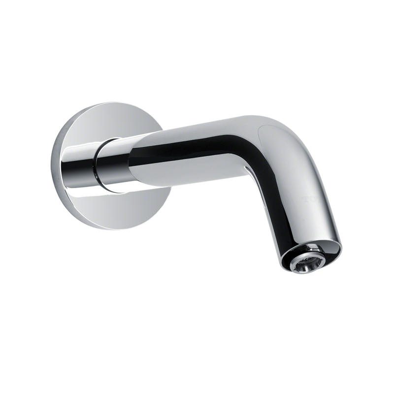 TOTO Helix Wall-Mount ECOPOWER 0.35 GPM Electronic Touchless Sensor Bathroom Faucet with Thermostatic Mixing Valve, Polished Chrome TEL133-D20ET