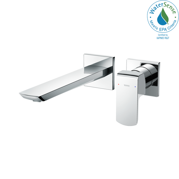 TOTO GR 1.2 GPM Wall-Mount Single-Handle Bathroom Faucet with COMFORT GLIDE Technology, Polished Chrome TLG02311U#CP