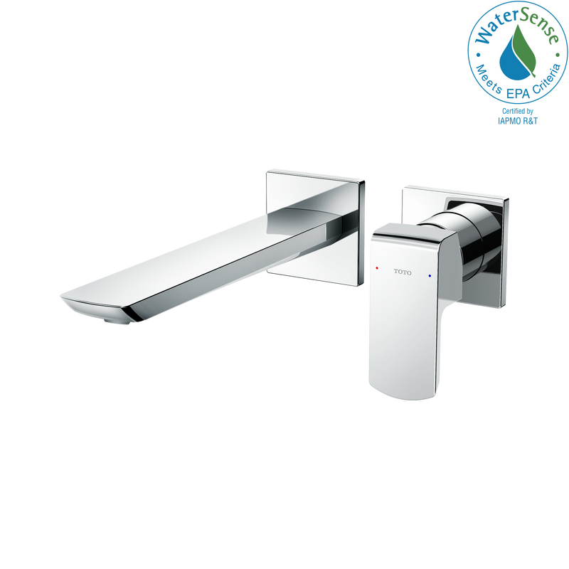 TOTO GR 1.2 GPM Wall-Mount Single-Handle Bathroom Faucet with COMFORT GLIDE Technology, Polished Chrome TLG02311U