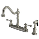 Kingston Brass KB7758BLBS Centerset Kitchen Faucet