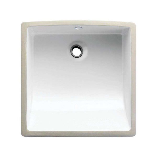 Kingston Brass LB18187 Undermount Bathroom Sink, White