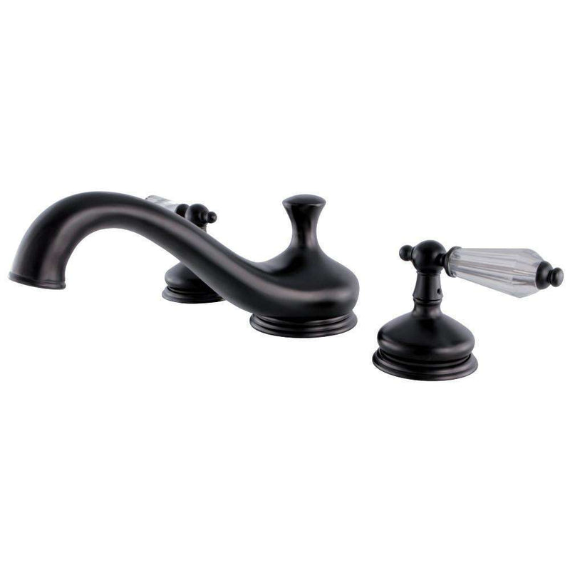 Kingston Brass KS3335WLL Roman Tub Filler with Cross