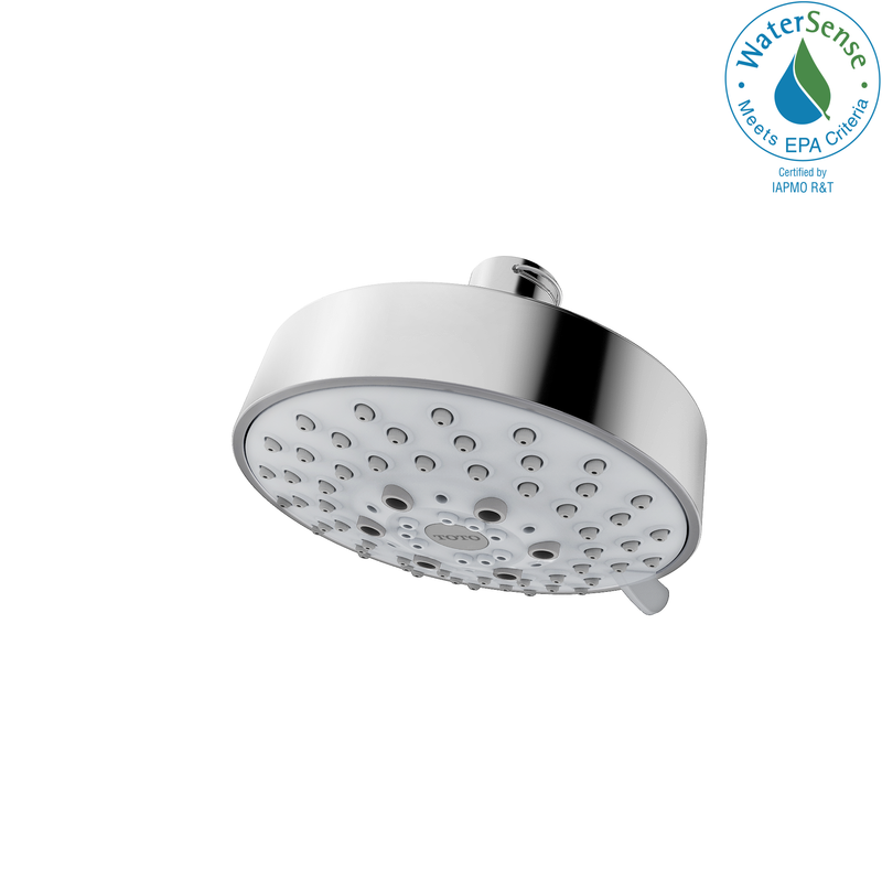 TOTO L Series Modern Round Five Spray Modes 4 inch 1.75 GPM Showerhead, Polished Chrome TBW01013U4