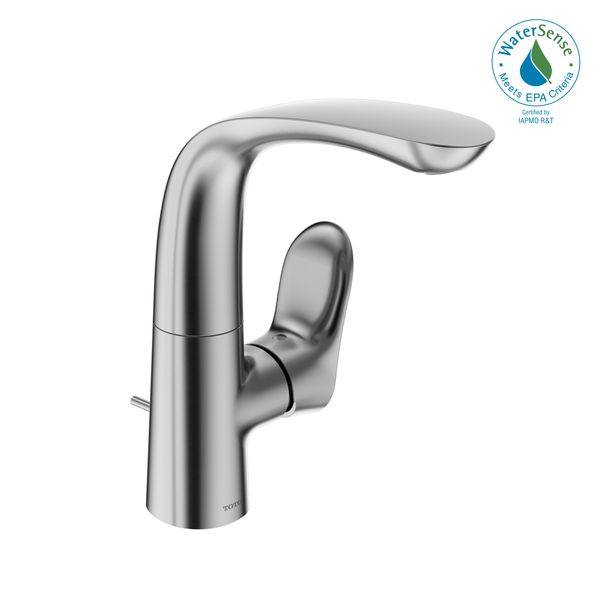 TOTO GO 1.2 GPM Single Side-Handle Bathroom Sink Faucet with COMFORT GLIDETechnology, Polished Chrome TLG01309U#CP