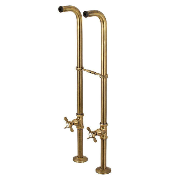 Kingston Brass CC266S3BEX Supply Line Package, Antique Brass