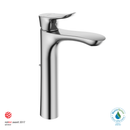 TOTO GO 1.2 GPM Single Handle Vessel Bathroom Sink Faucet with COMFORT GLIDETechnology, Polished Chrome TLG01307U