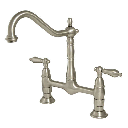 Kingston Brass KS1178AL Heritage Kitchen Bridge Faucet