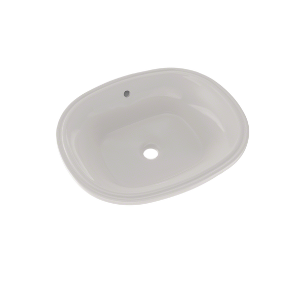 TOTO Maris 17-5/8" x 14-9/16" Oval Undermount Bathroom Sink with CeFiONtect, Colonial White LT483G#11