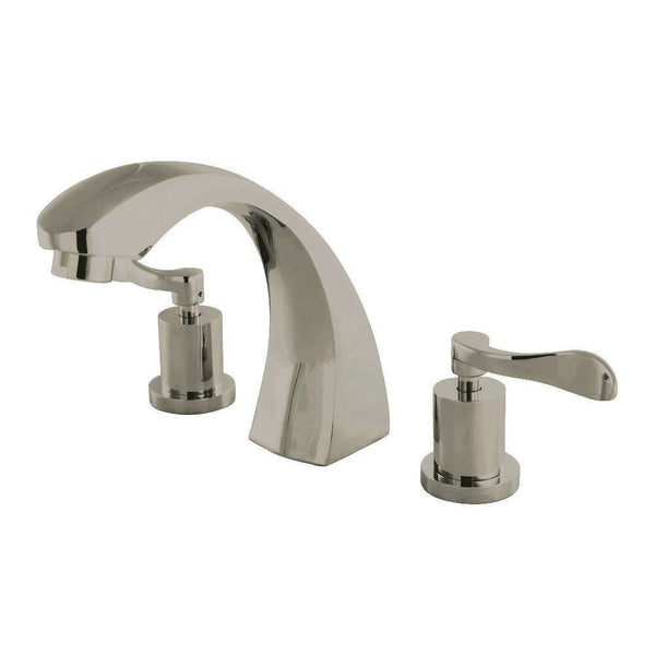 Kingston Brass KS4368DFL Roman Tub Filler, Brushed Nickel