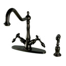 Kingston KS1235TALBS Mono Deck Mount Kitchen Faucet W/