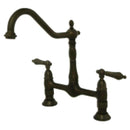 Kingston Brass KS1175AL Heritage Kitchen Bridge Faucet