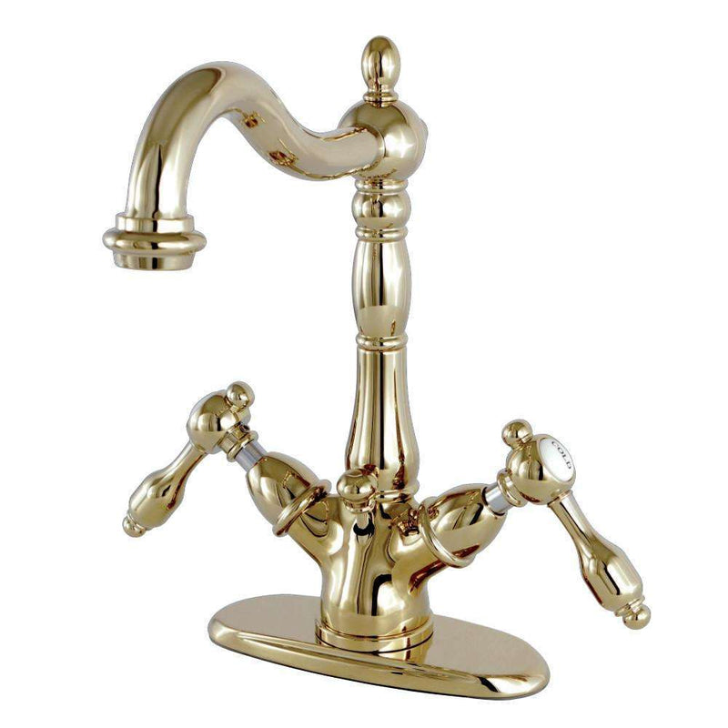 Kingston Brass KS1432TAL 4 in. Centerset Bath Faucet Brass