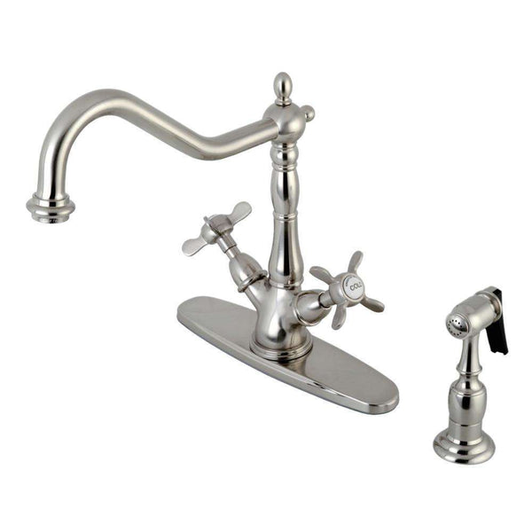 Kingston KS1238BEXBS Mono Deck Mount Kitchen Faucet W/