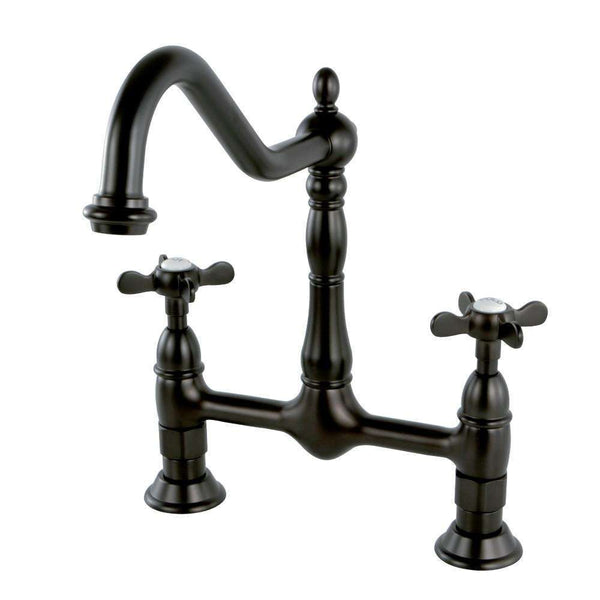 Kingston Brass KS1175BEX 8" Centerset Kitchen Faucet Less