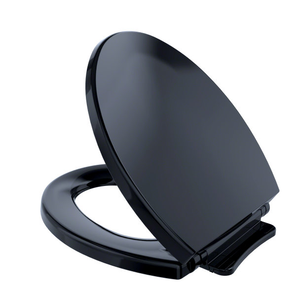 TOTO SoftClose Non Slamming, Slow Close Round Toilet Seat and Lid, Ebony SS113#51