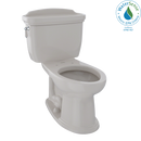 TOTO Eco Dartmouth Two-Piece Elongated 1.28 GPF Universal Height Toilet, Sedona Beige CST754EF