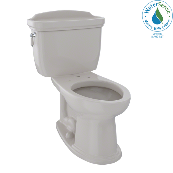 TOTO Eco Dartmouth Two-Piece Elongated 1.28 GPF Universal Height Toilet, Sedona Beige CST754EF#12