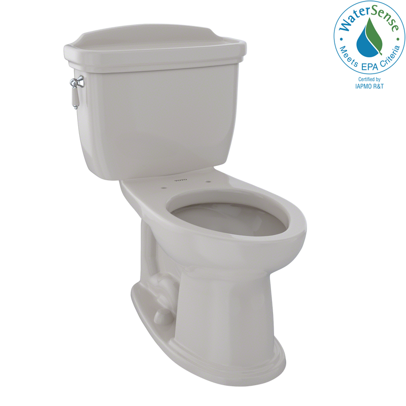 TOTO Eco Dartmouth Two-Piece Elongated 1.28 GPF Universal Height Toilet, Sedona Beige CST754EF